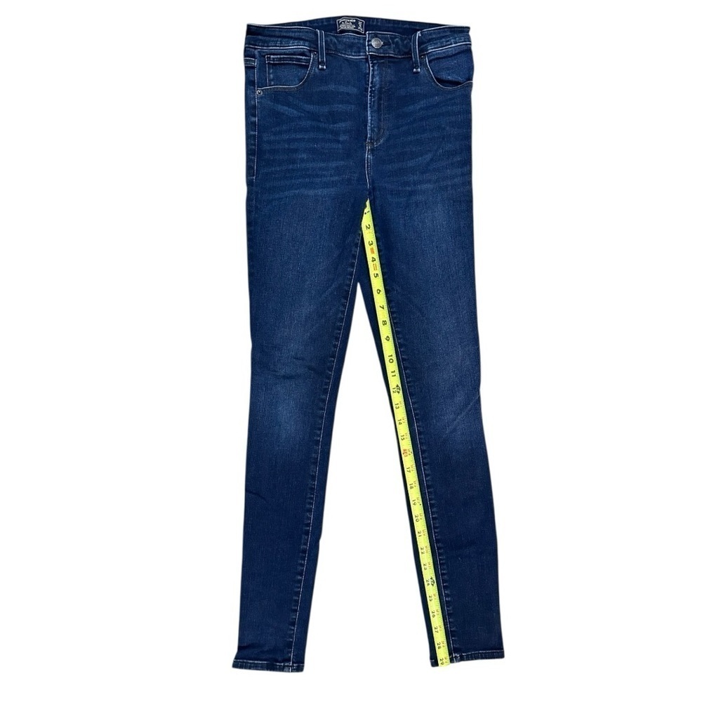 Abercrombie & Fitch Simone High Rise Super Skinny Jeans Dark Wash Size 27/4L - Picture 6 of 15